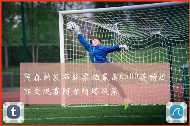阿森纳发布新票档最高6500英镑近距离观赛阿尔特塔风采